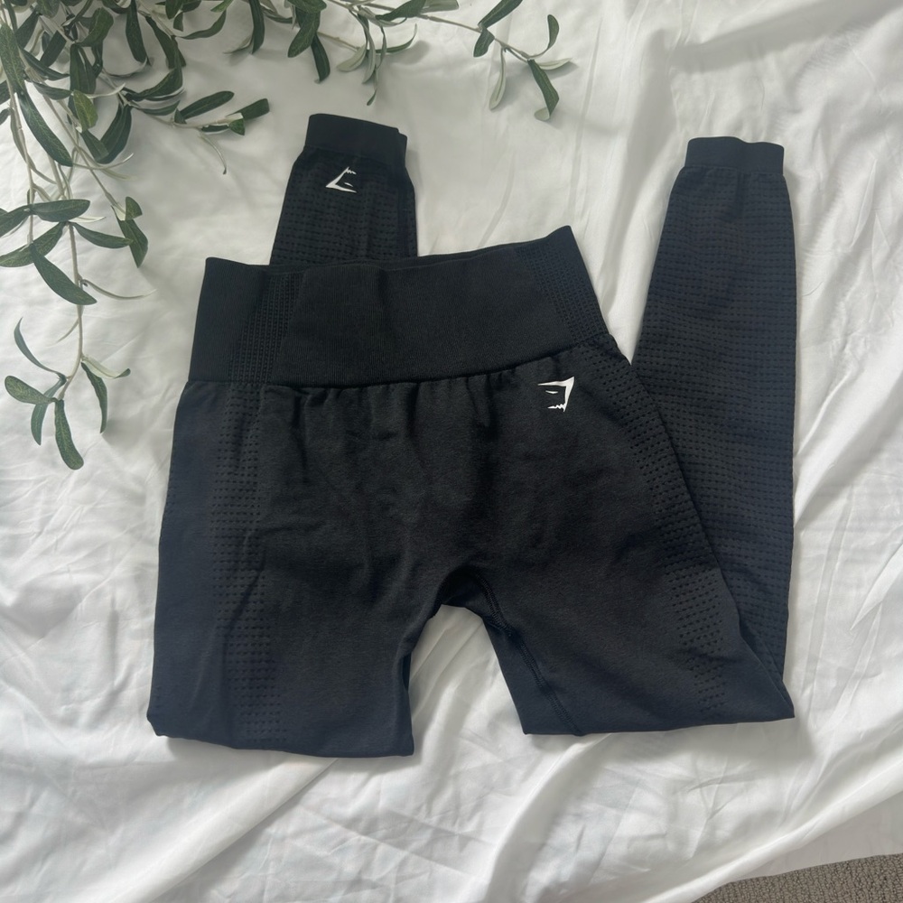 Black High-Waist Athletic Leggings